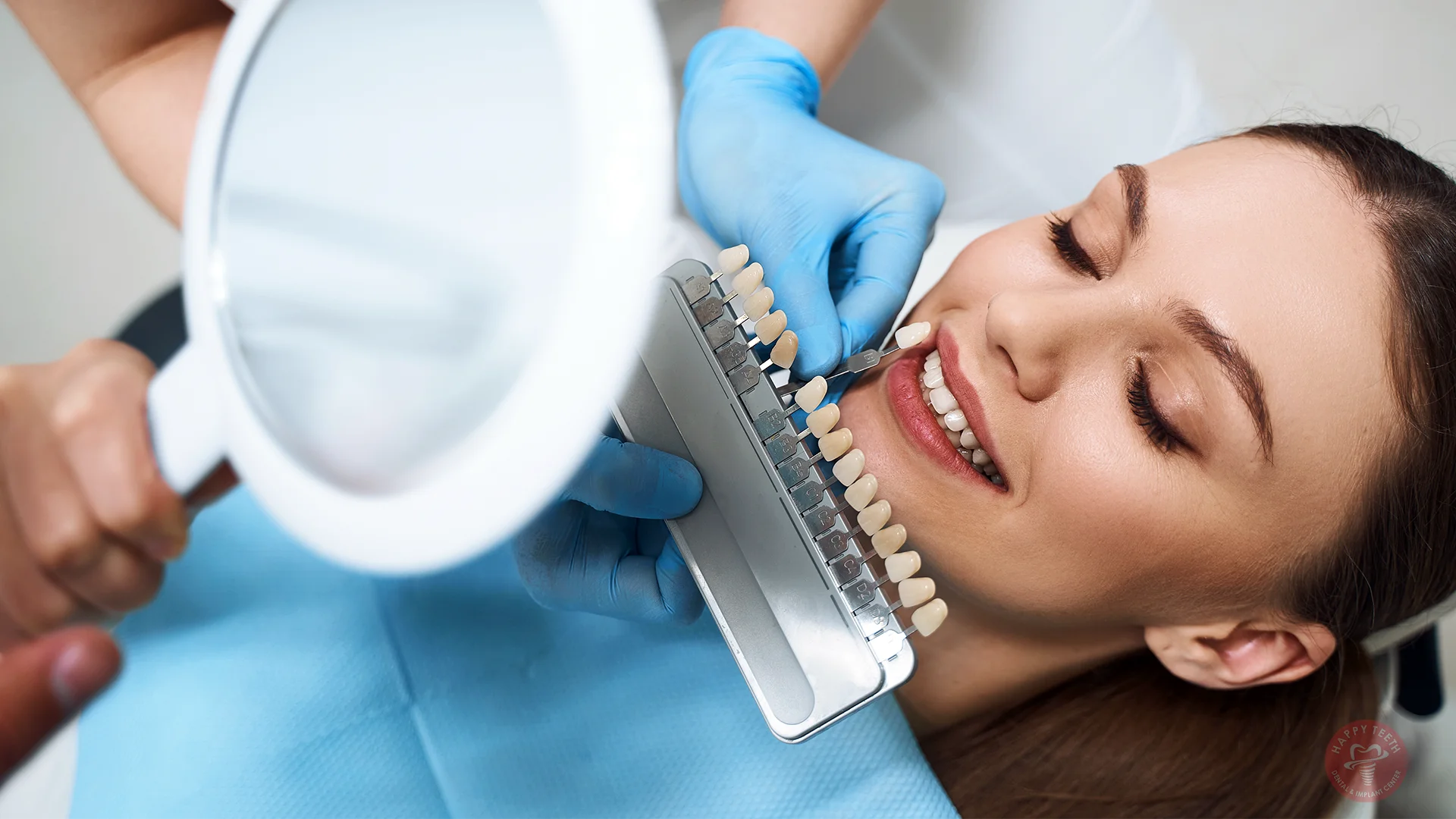 Teeth whitening procedure at Happy Teeth Dental