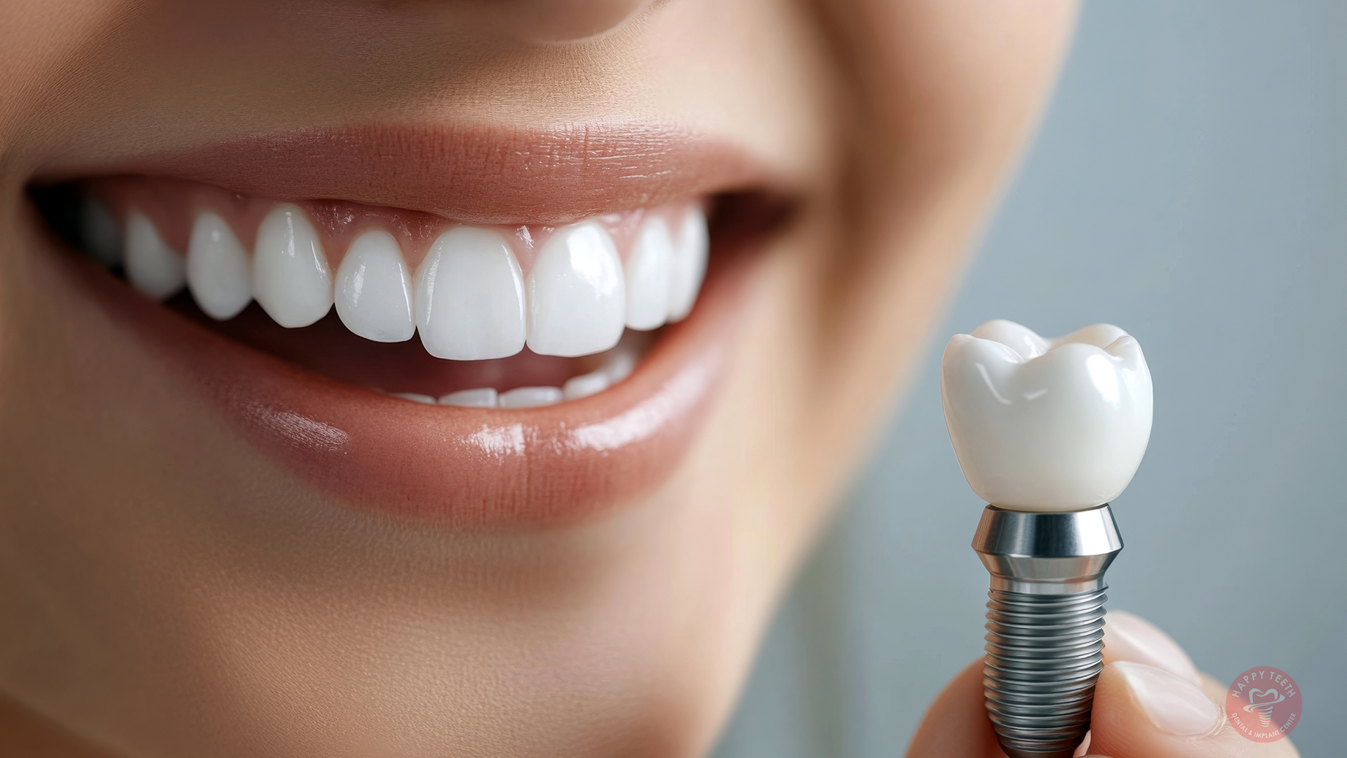 A detailed guide on Caring for Dental Implants showing interdental brushes and water flossers.