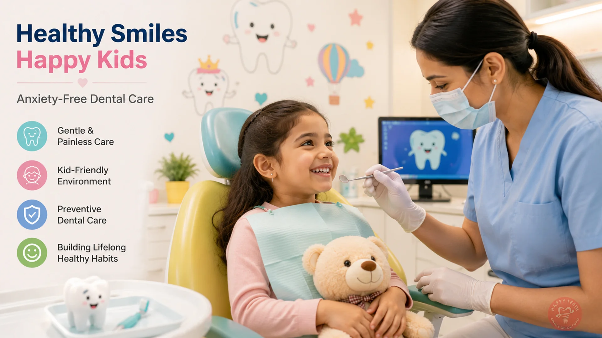 Blog 2 A welcoming clinical environment designed for Pediatric Dental Care Ludhiana to prevent childhood dental anxiety.