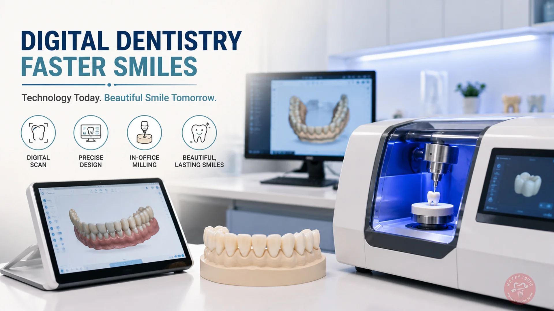An expert clinician taking 3D optical impressions using state-of-the-art Digital Dentistry in India.